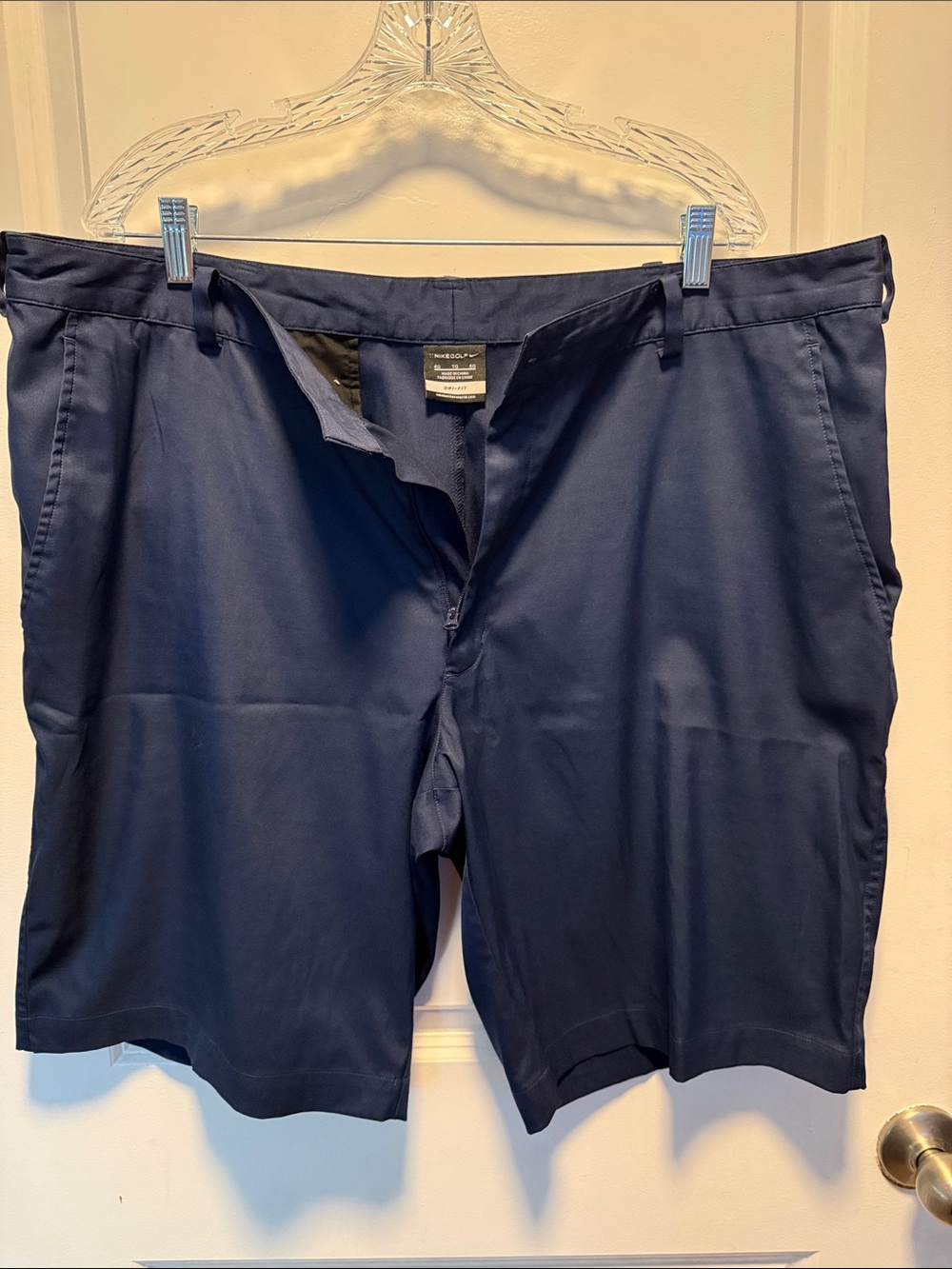 Nike Men's Navy Flat-Front Shorts